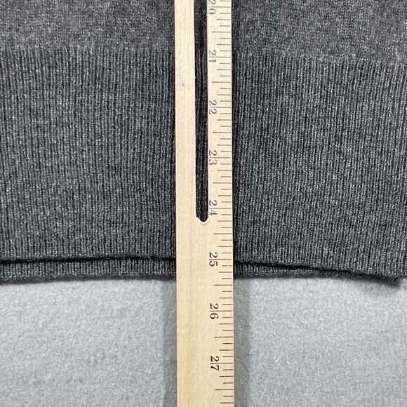 Halogen 100% Cashmere Sweater Women’s Small‎ V-Neck Heathered Gray - Picture 6 of 11